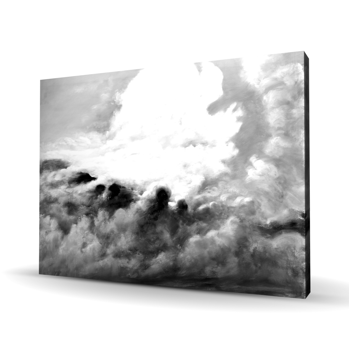 C1RC3648USVTEB 36 x 48 in. Clouds - Black & White Canvas Art for Home Decor