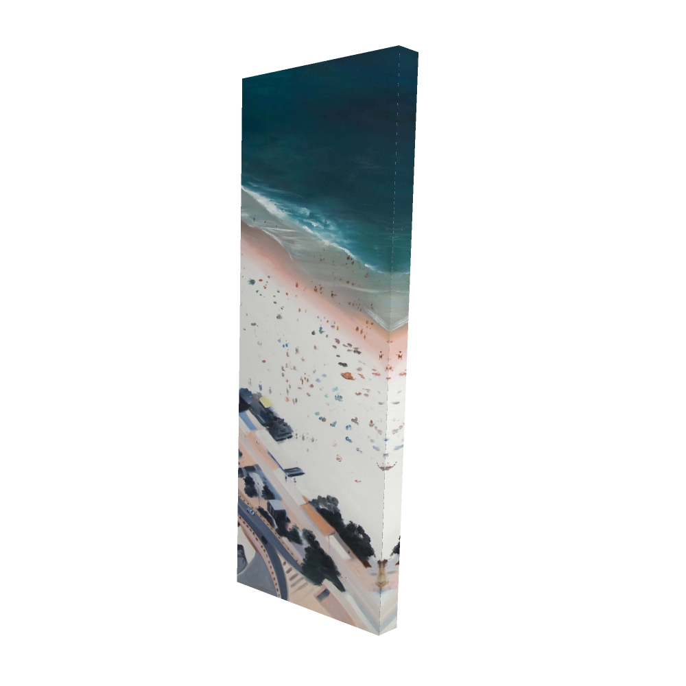 2080-6020-CO126 20 x 60 in. Hot Day At the Beach - Coastal Turquoise Canvas Decor