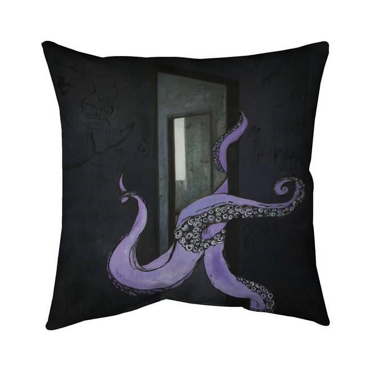18 x 18 in. Octopus Street Art-Double Sided Print Indoor Pillow