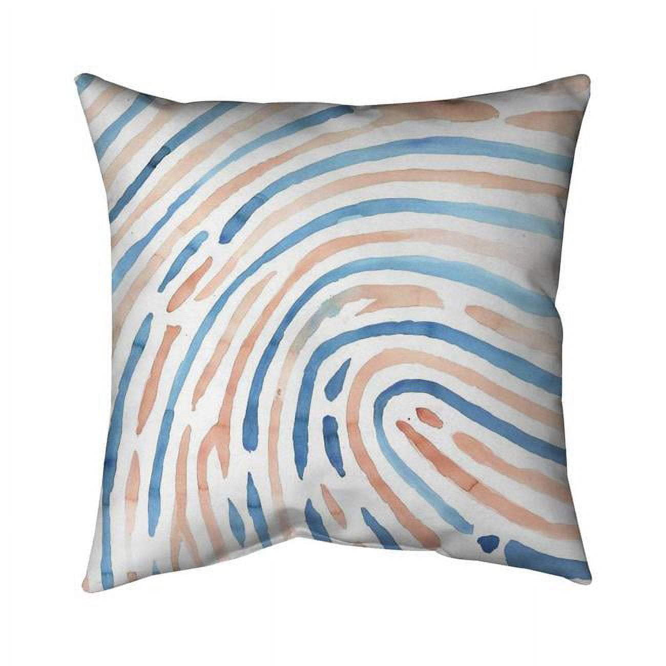 18 x 18 in. Footprint-Double Sided Print Indoor Pillow