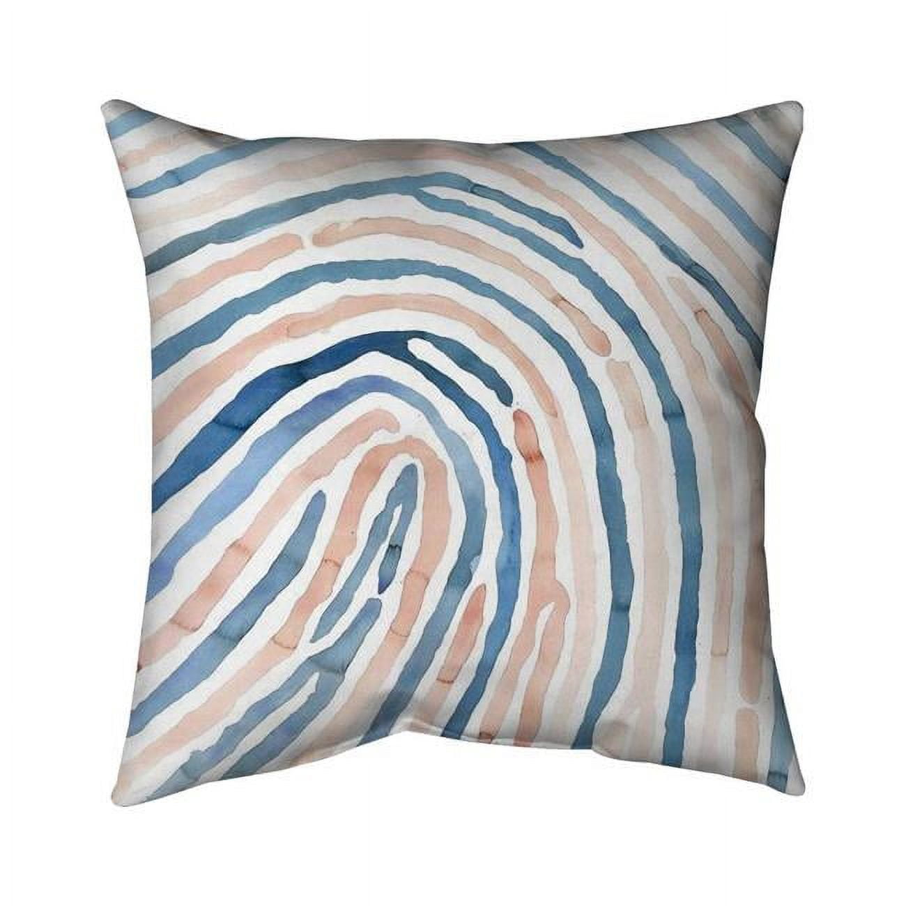 18 x 18 in. Fingerprint-Double Sided Print Indoor Pillow