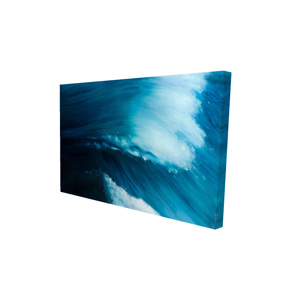 2080-2436-CO48 24 x 36 in. Unleashed Sea - White Canvas Bedroom Decor for Home Elegance