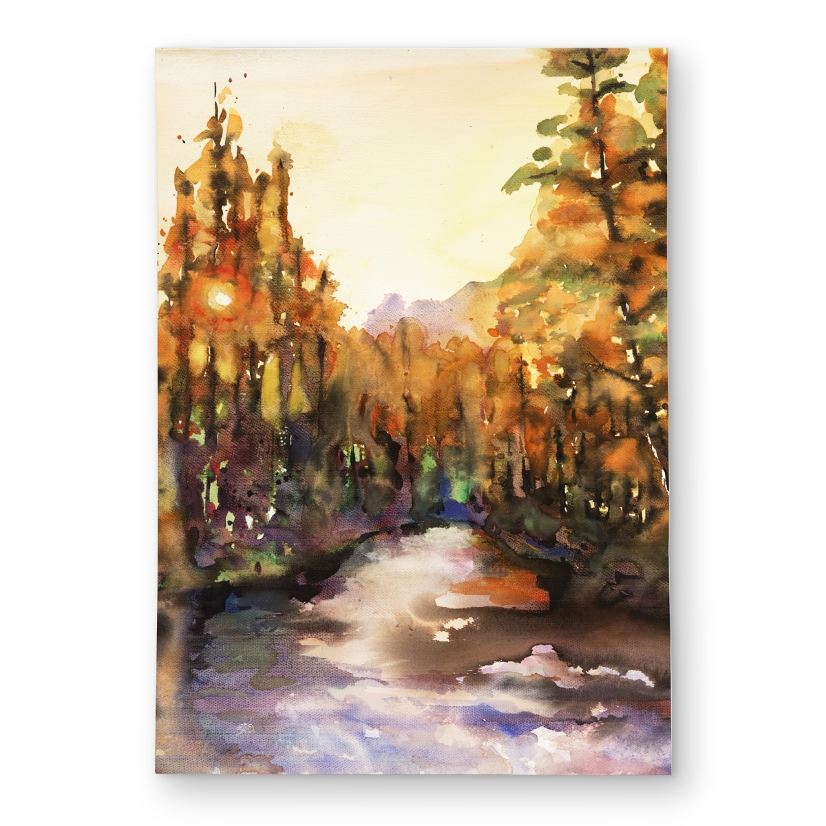C1ROAR57OHWH18 5 x 7 ft. Merced River Outdoor Rug - Mountains Living Room Decor - Rectangle