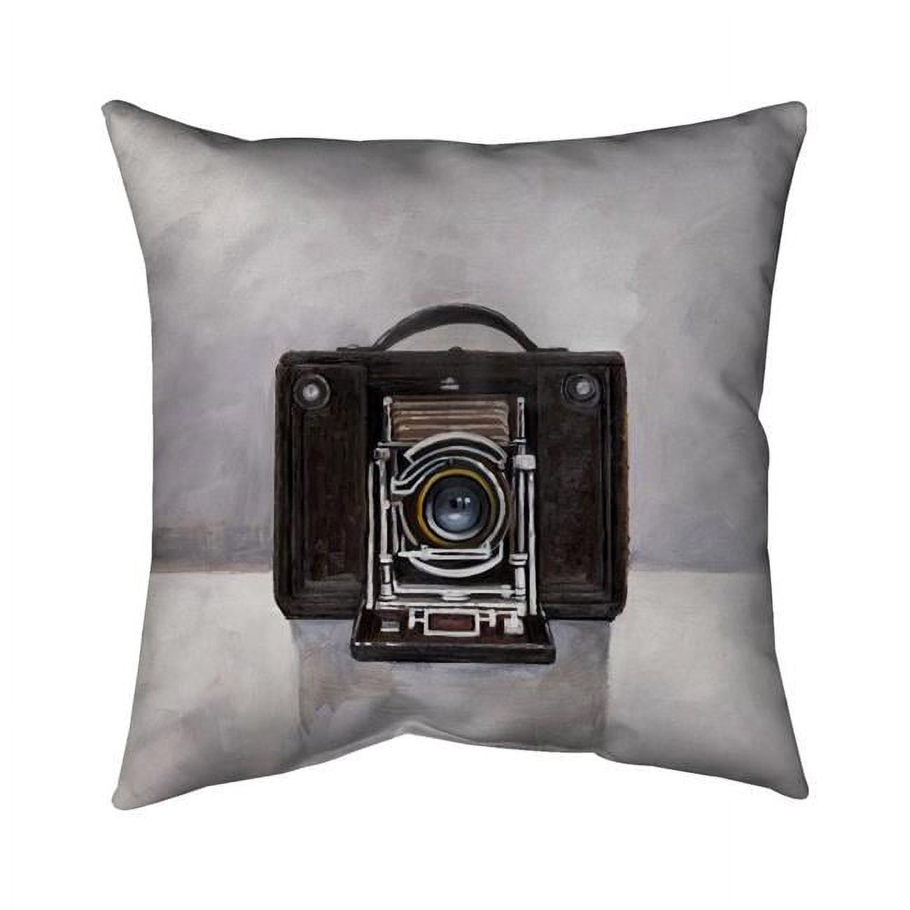 18 x 18 in. Old Camera-Double Sided Print Indoor Pillow