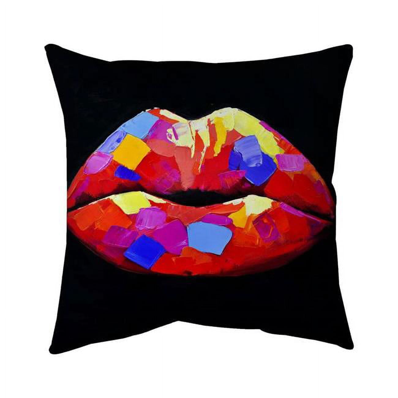 18 x 18 in. Colorful Lipstick-Double Sided Print Indoor Pillow