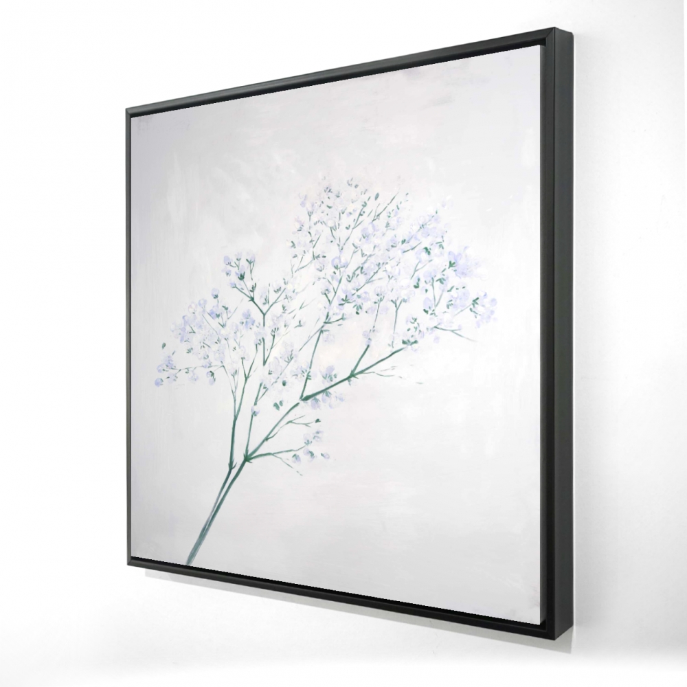 2081-3636-FL325 36 x 36 in. Bouquet of Flowers Babies Breath - Hygge Flowers Canvas Art