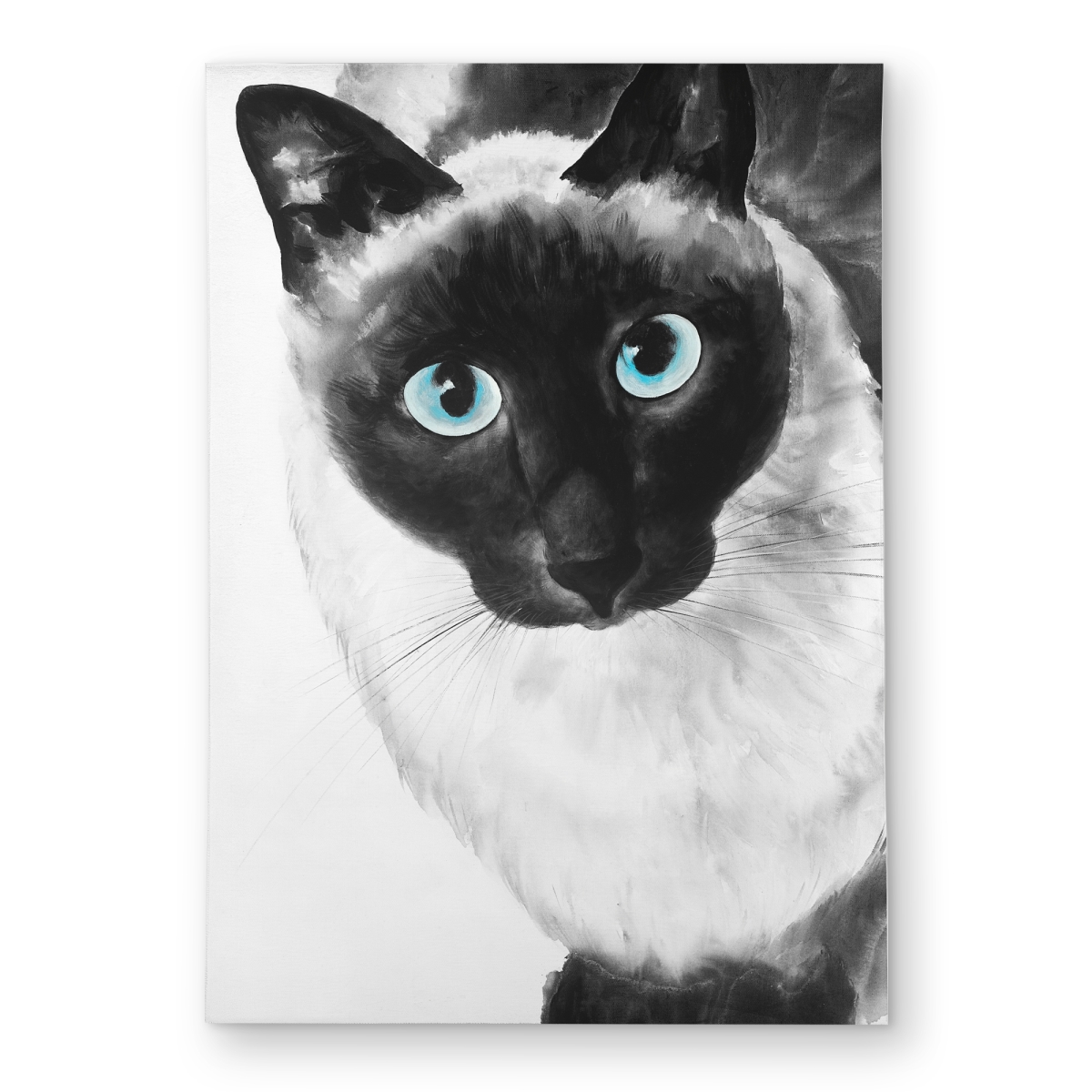 C1ROAR573PGOBZ 5 x 7 ft. Blue Eyes Siamese Cat - Turquoise Pets Outdoor Area Rug - Rectangle