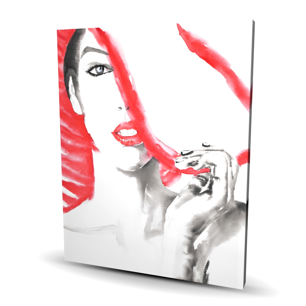 C1RC4860RTP68Z 48 x 60 in. Woman with Big Hat - Figurative Beauty Canvas for Home Decor