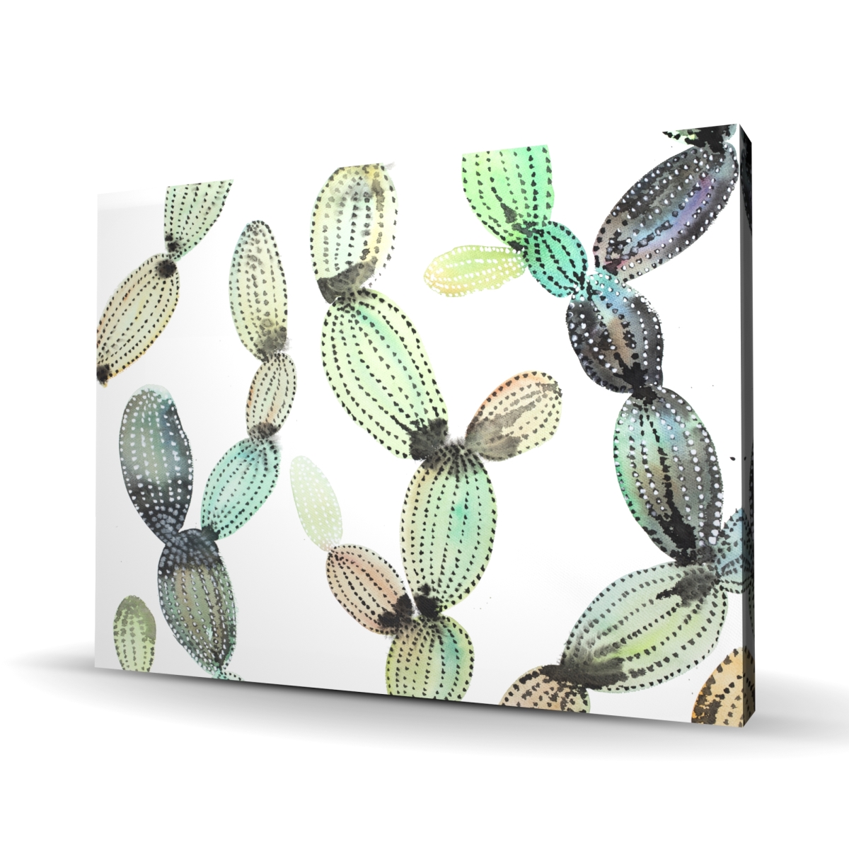 C1RC3648K028A1 36 x 48 in. Cactus Pattern Canvas - Floral & Botanical Living Room Decor