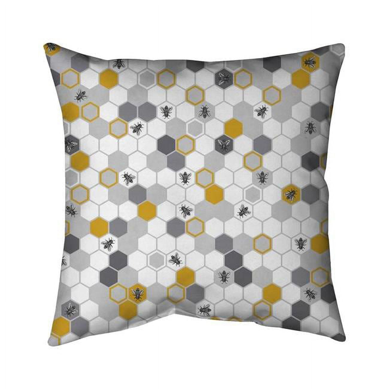 18 x 18 in. Beehive Pattern-Double Sided Print Indoor Pillow