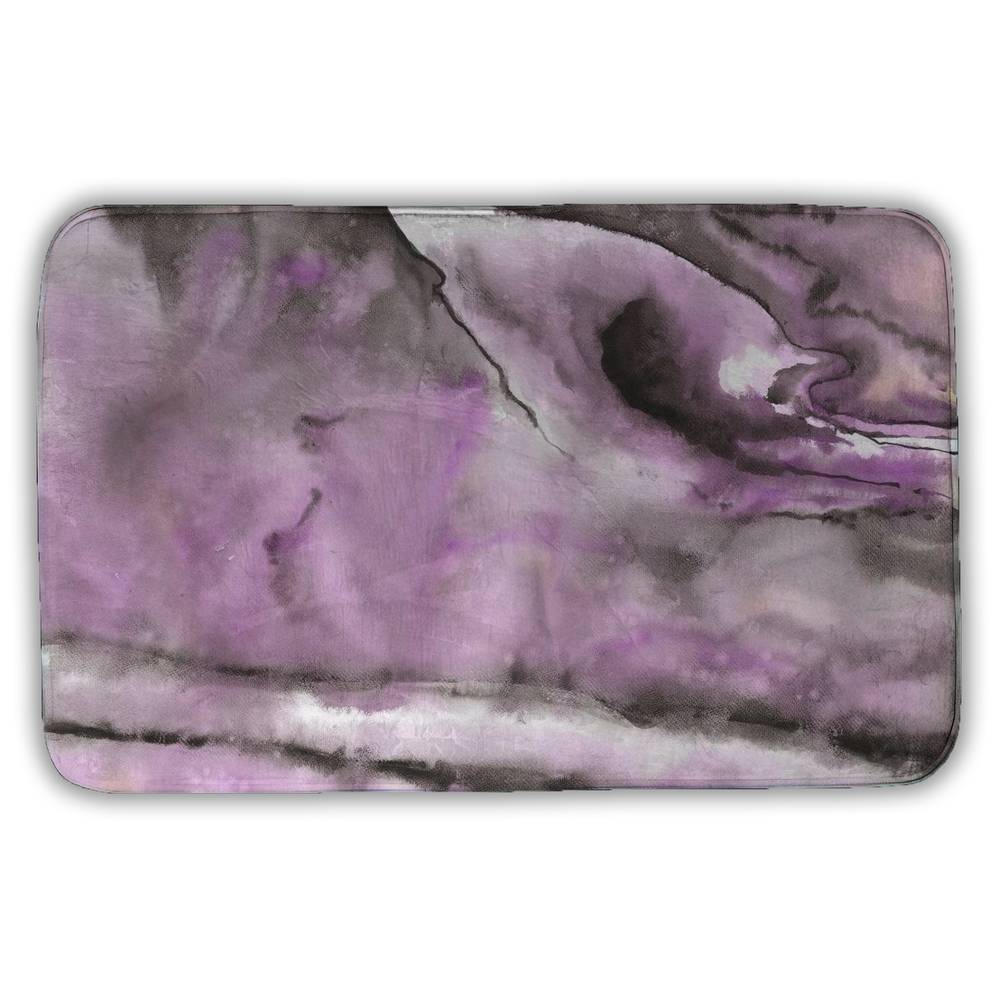 5930-3421-AB100 21 x 34 in. Purple Bedroom Bath Mat - Soft Home Decor Accessory