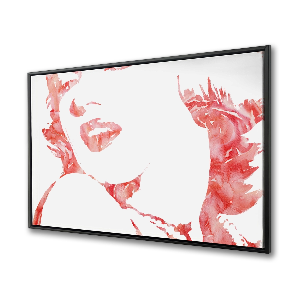 C1FC3648S8C6FU 36 x 48 in. Glamor Marilyn Monroe Figurative Canvas - White Frame Decor
