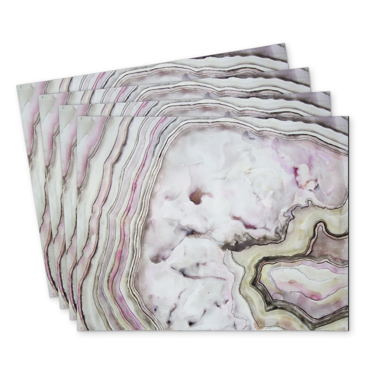 Picture of Begin Home Decor C4PP1418P41BP9 14 x 18 in. Agate Polyester Placemat - Stylish Home Decor Accent - Set of 4