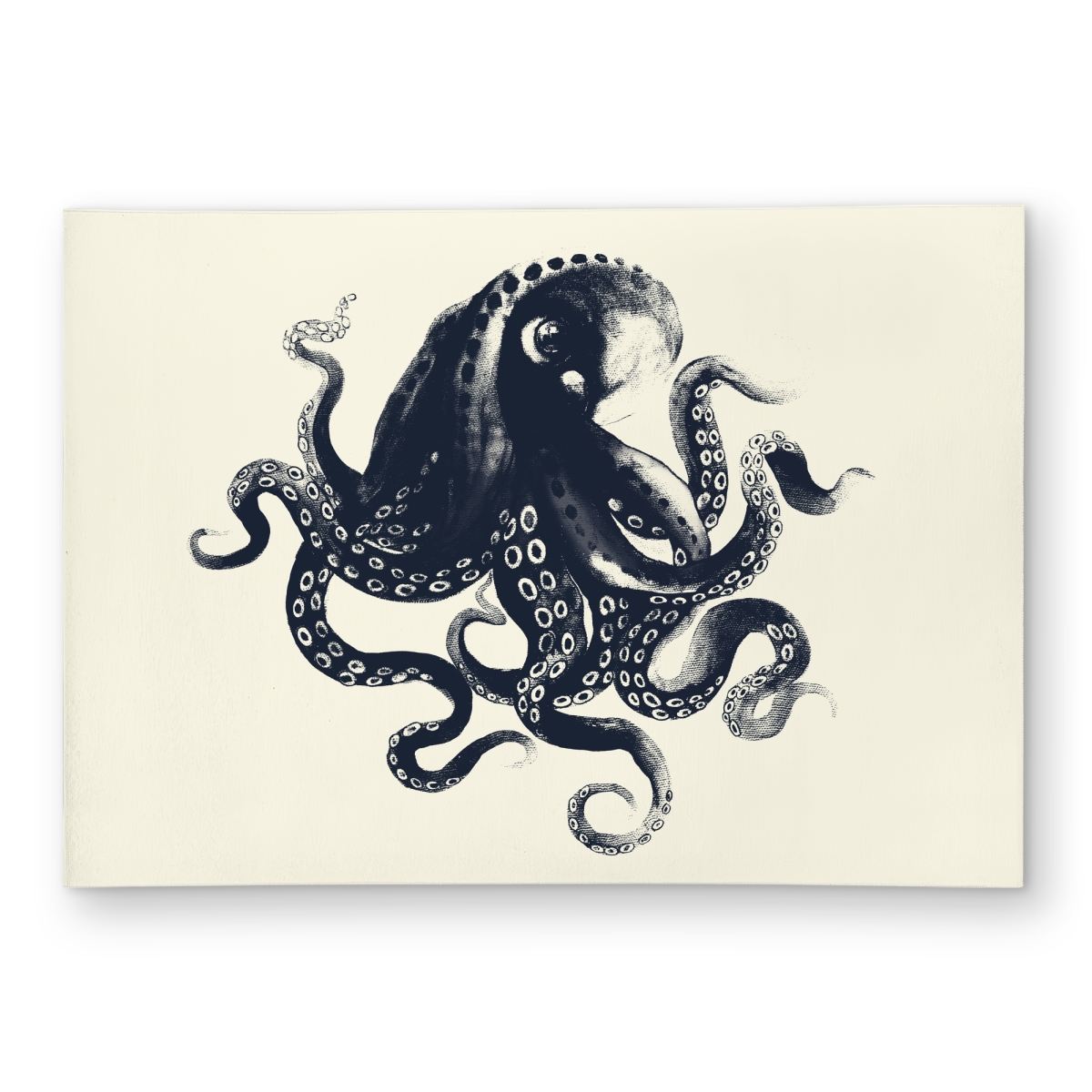 C1ROAR57MJ66PY 5 x 7 ft. Octopus Outdoor Area Rug - Coastal Home Decor Accent - Rectangle