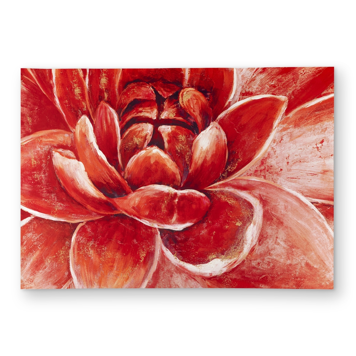 C1ROAR570LTGN1 5 x 7 ft. Red Chrysanthemum - Romantic Red Outdoor Area Rug for Home Decor - Rectangle
