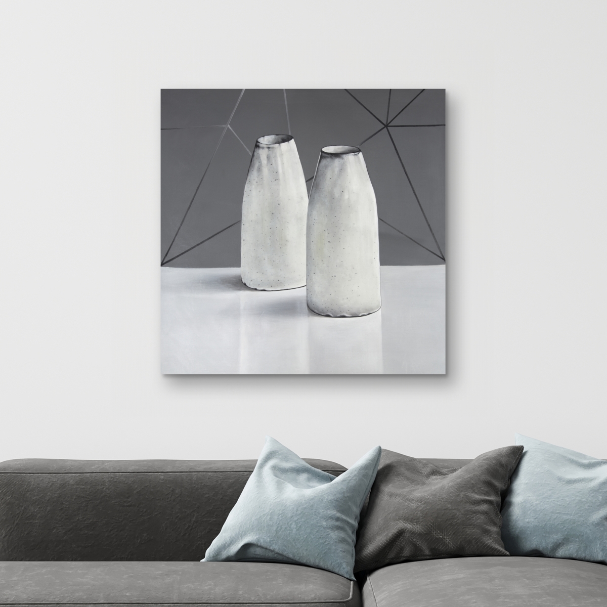 C1RC32327B3ETD 32 x 32 in. Vases - Office Object Canvas for Home Decor - Stylish Designs