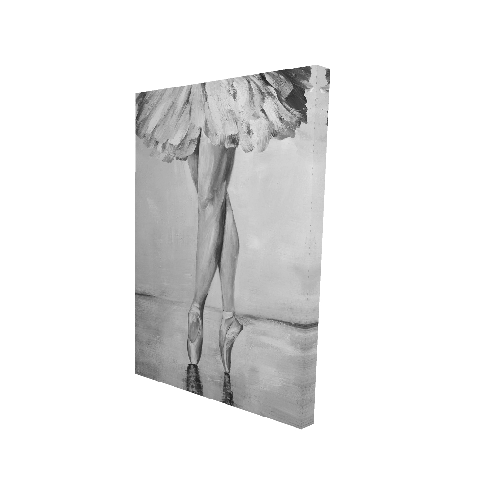 2080-3624-SP24 24 x 36 in. Ballet Classic Steps - Black & White Canvas for Home Decor