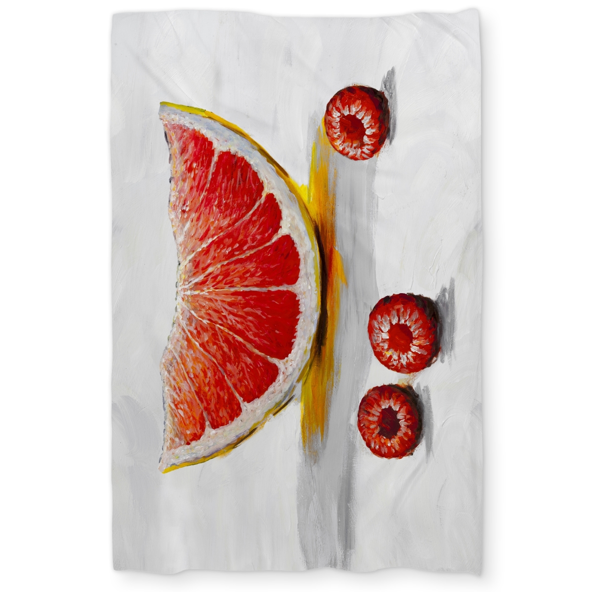 C1DCTXLWOEIP3K Twin Extra Long Grapefruit Slice Yellow Kitchen Duvet Cover - Home Decor