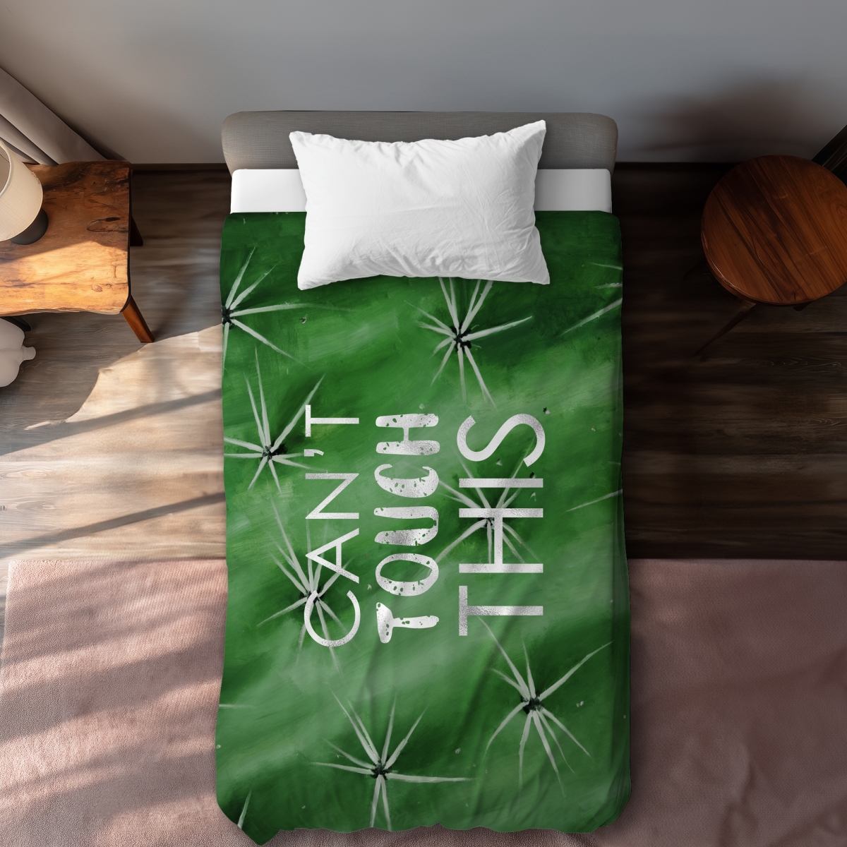 C1DCTXLWTHMQRR Twin Extra Long Can Not Touch This Silver Exotic Duvet Cover - Home Decor