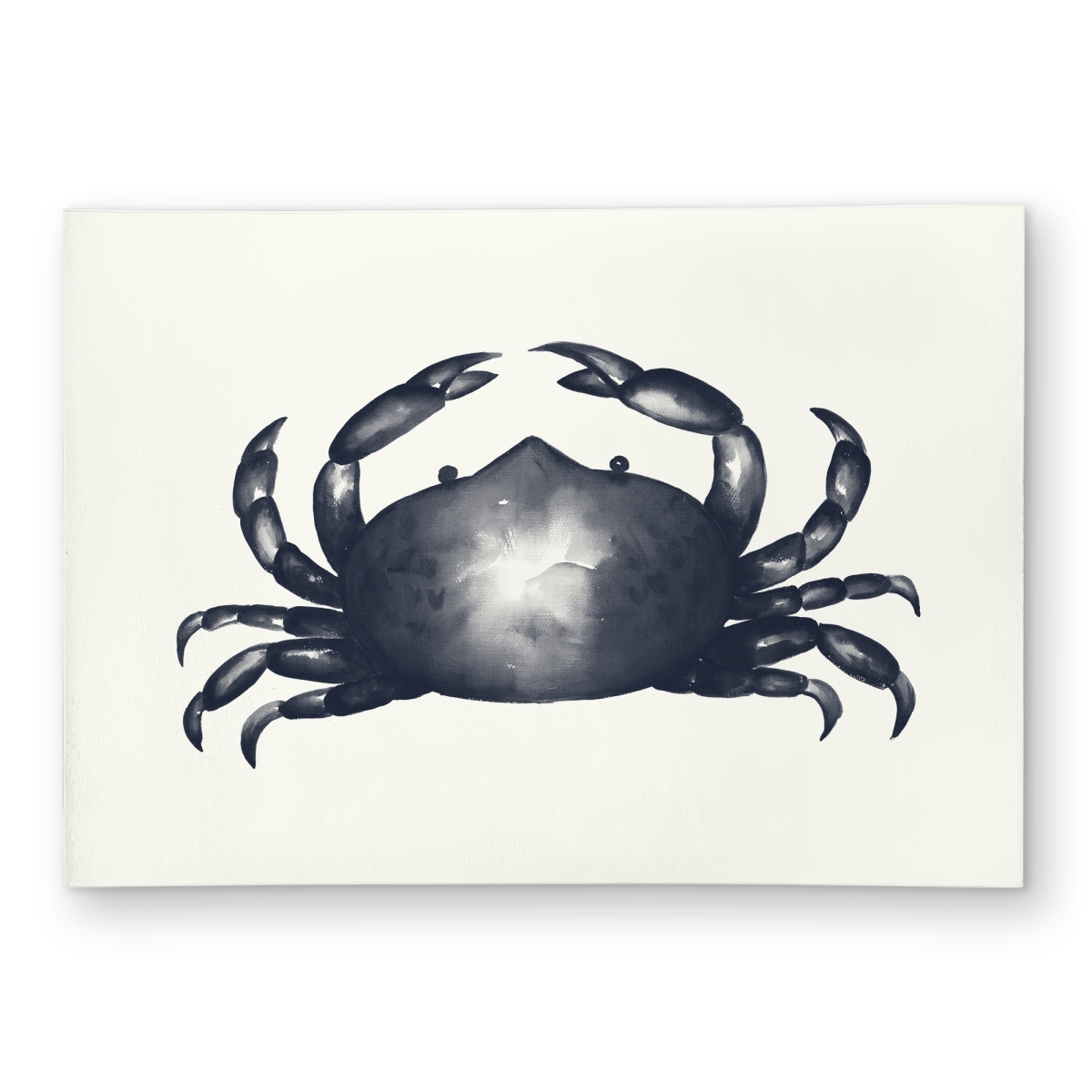 C1ROAR57E7LTS5 5 x 7 ft. Blue Crab Bathroom Illustrative Outdoor Area Rug - Home Decor - Rectangle
