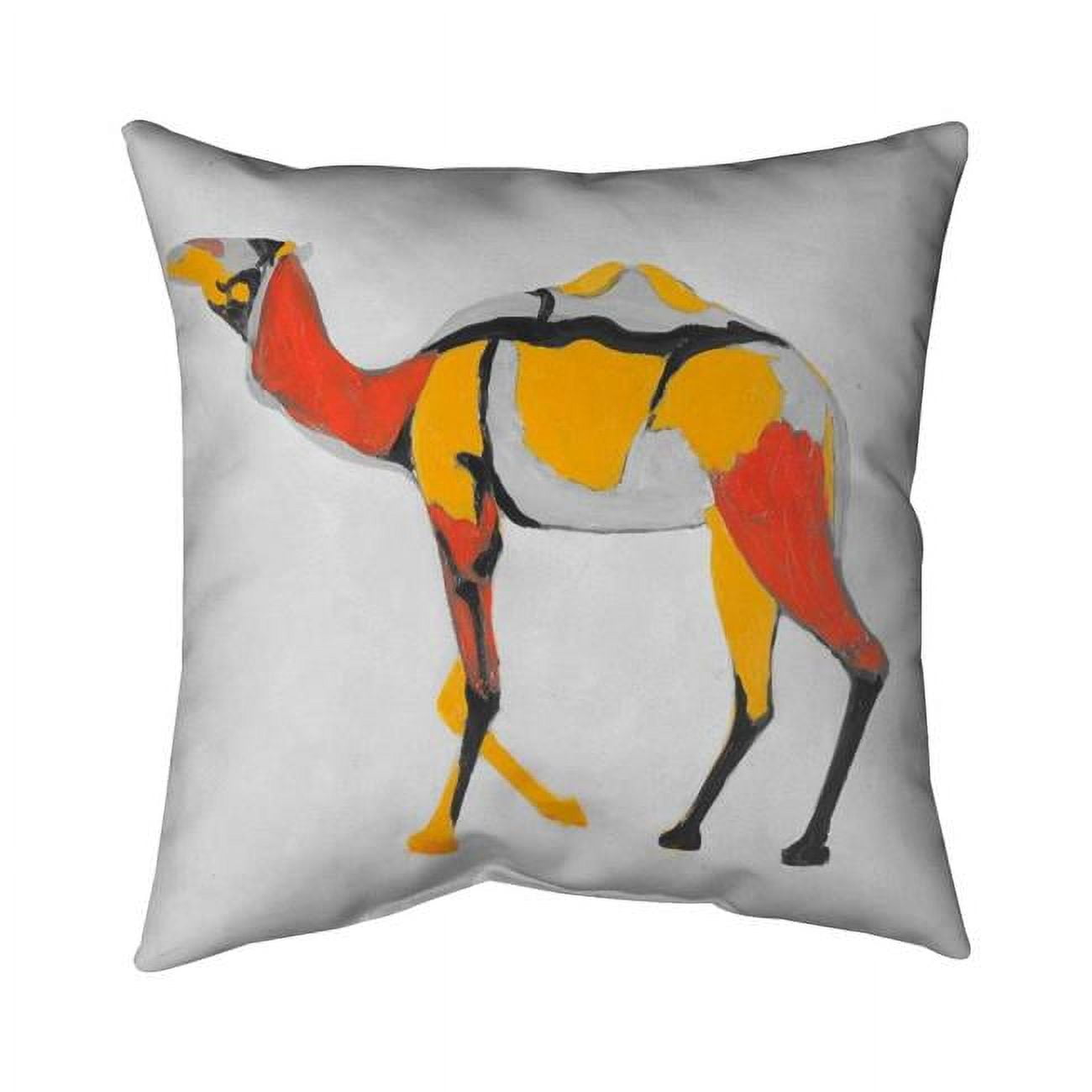 20 x 20 in. Abstract Dromedary-Double Sided Print Indoor Pillow