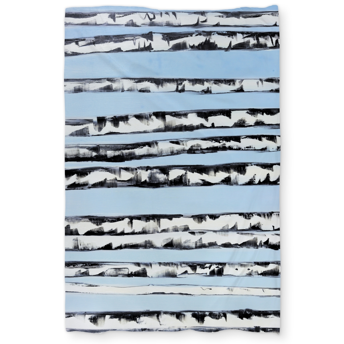 C1DCTXLW1H2OG5 Twin Extra Long Birches on a Blue Background - Modern Bedroom Duvet Cover