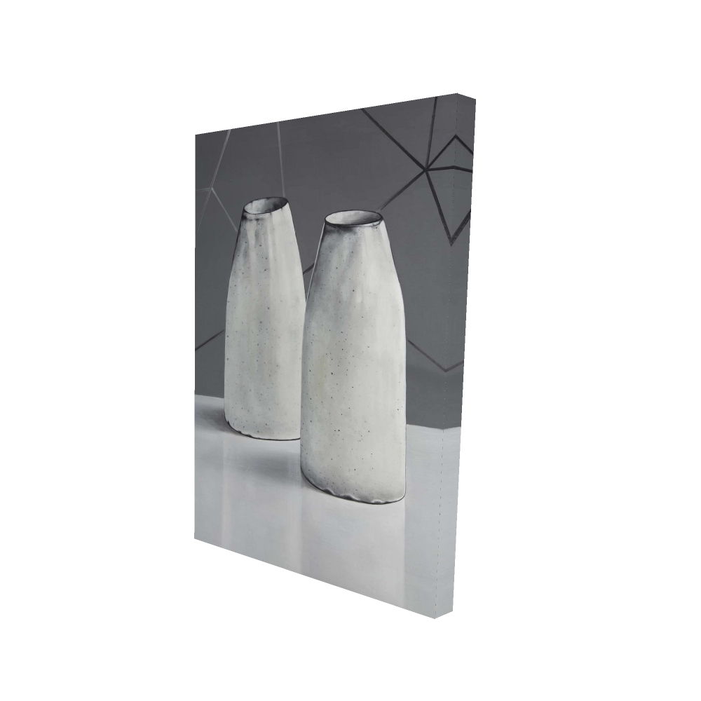 2080-3624-SL28 24 x 36 in. Vases - White Office Canvas for Elegant Home Decor
