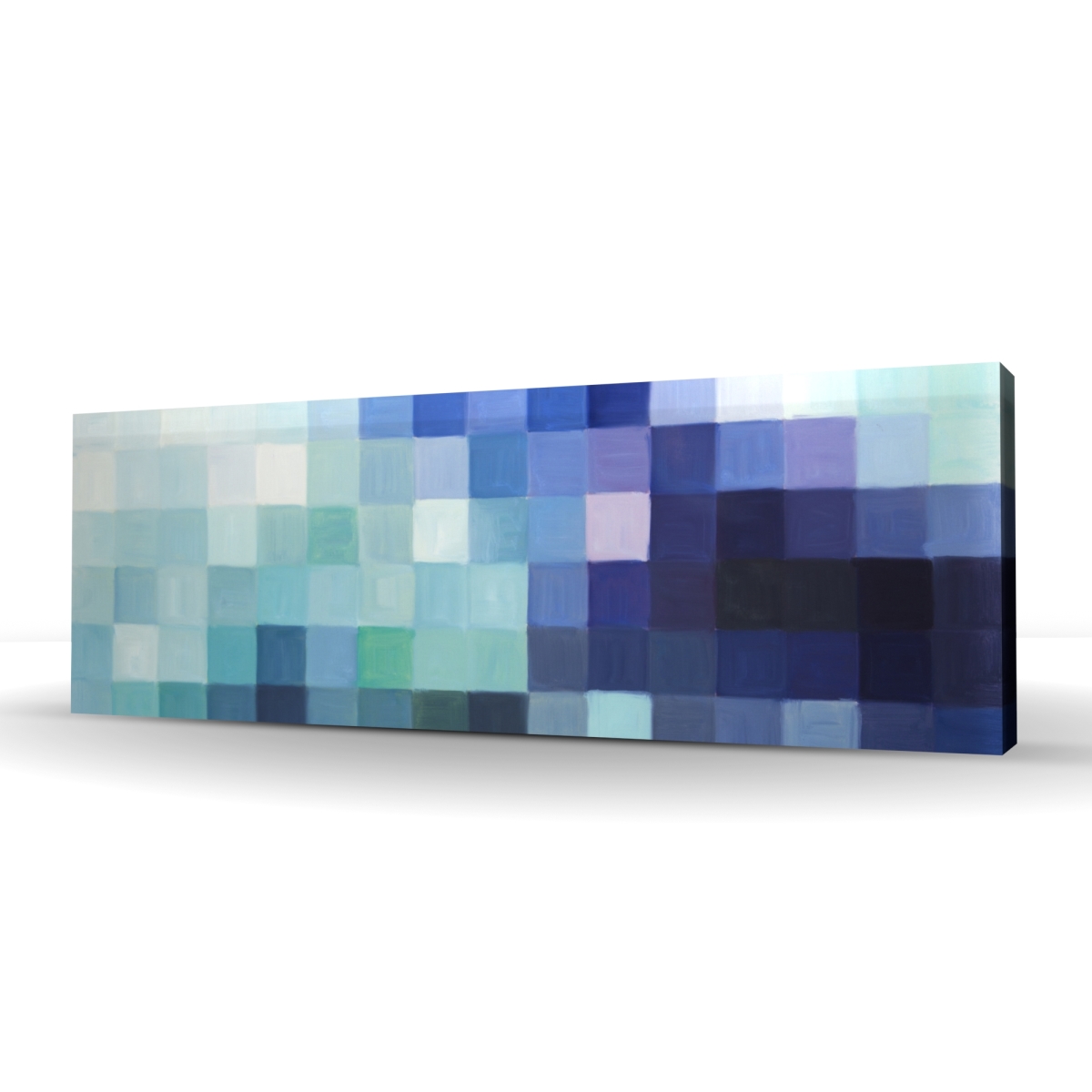 C1RC2060R3755P 20 x 60 in. Pixelized Landscape - Bathroom Mountains Canvas for Home Decor