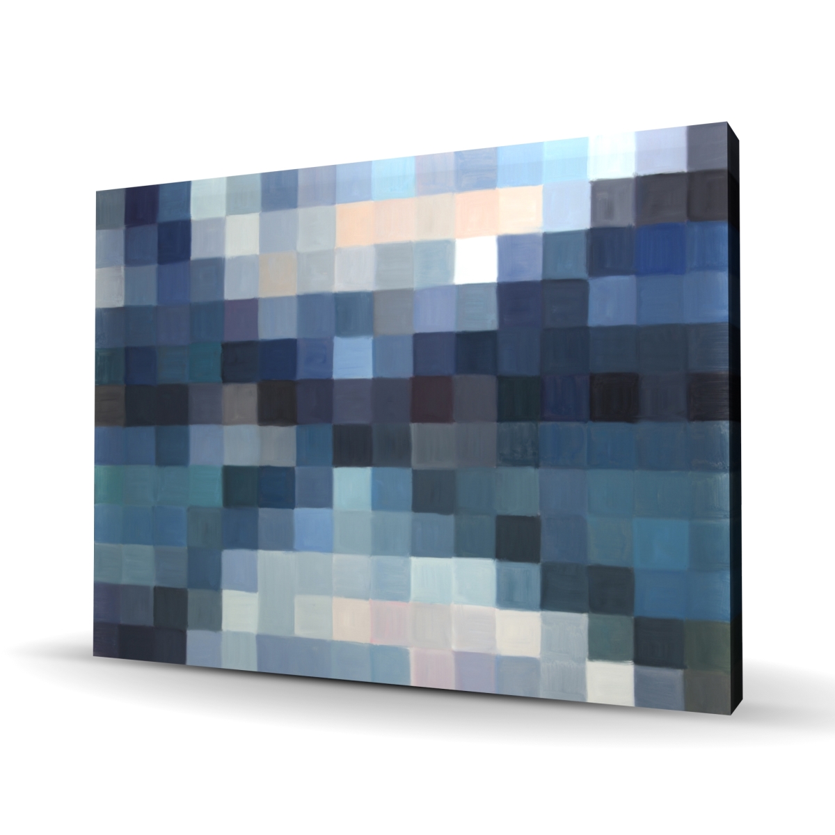 C1RC3648N999KO 36 x 48 in. Pixelated Mountainous Landscape - Abstract Modern Canvas Art