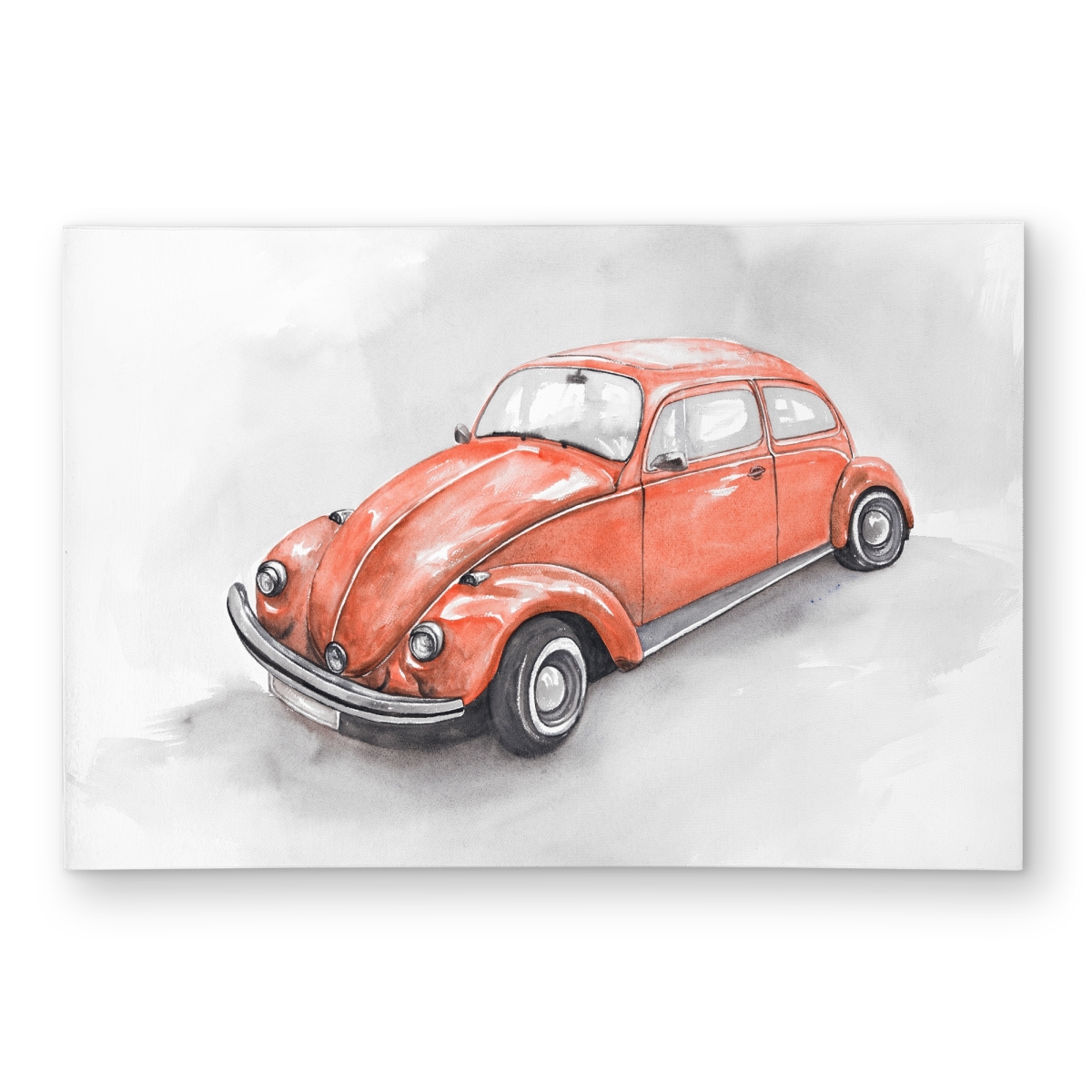 C1ROAR23O7JCK8 2 x 3 ft. Vintage Red Beetle Rug - Illustrative Outdoor Area Decor - Rectangle