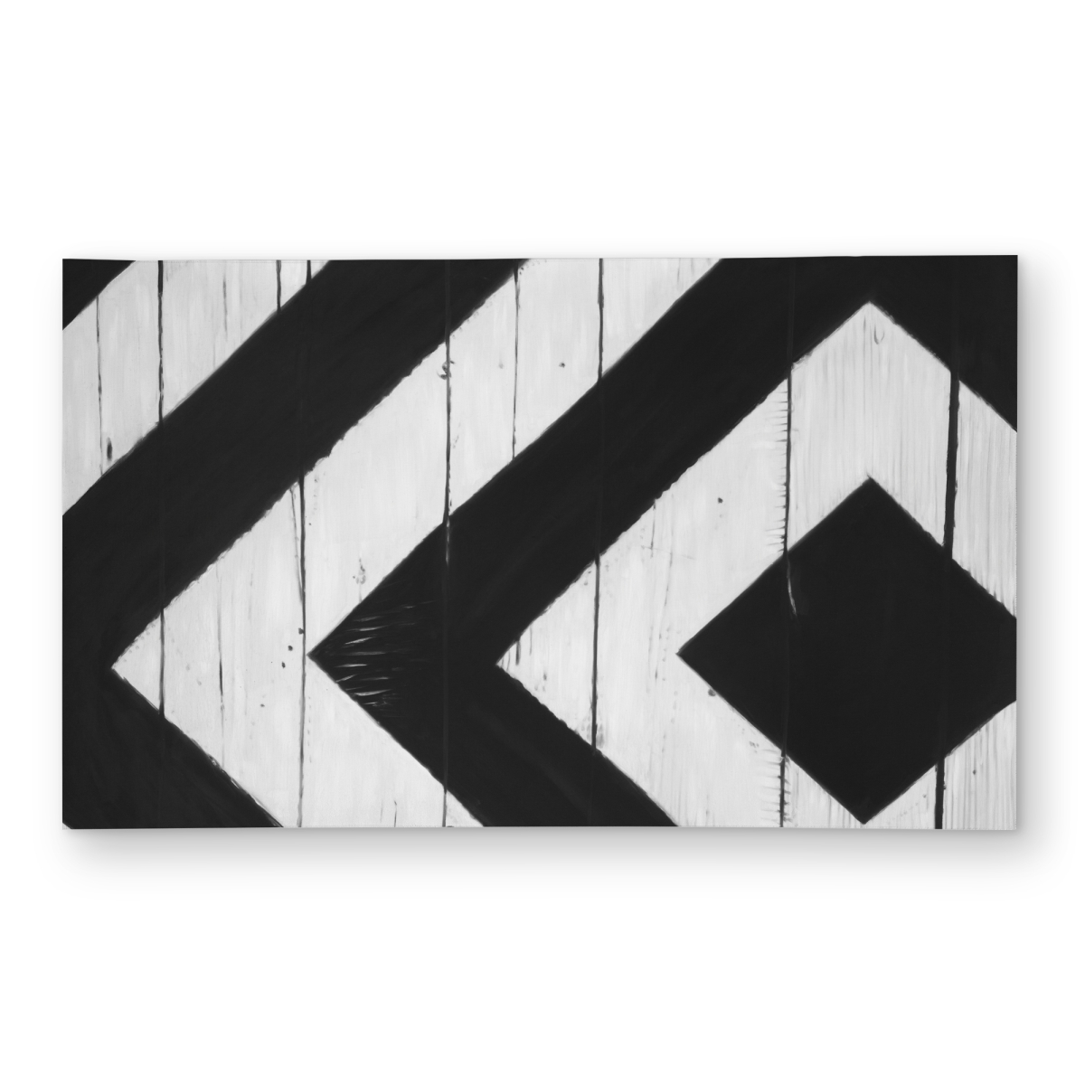 C1ROAR35LQZG9V 3 x 5 ft. Rhombus on Wood - Rustic Outdoor Area Rug for Man Cave Decor - Rectangle