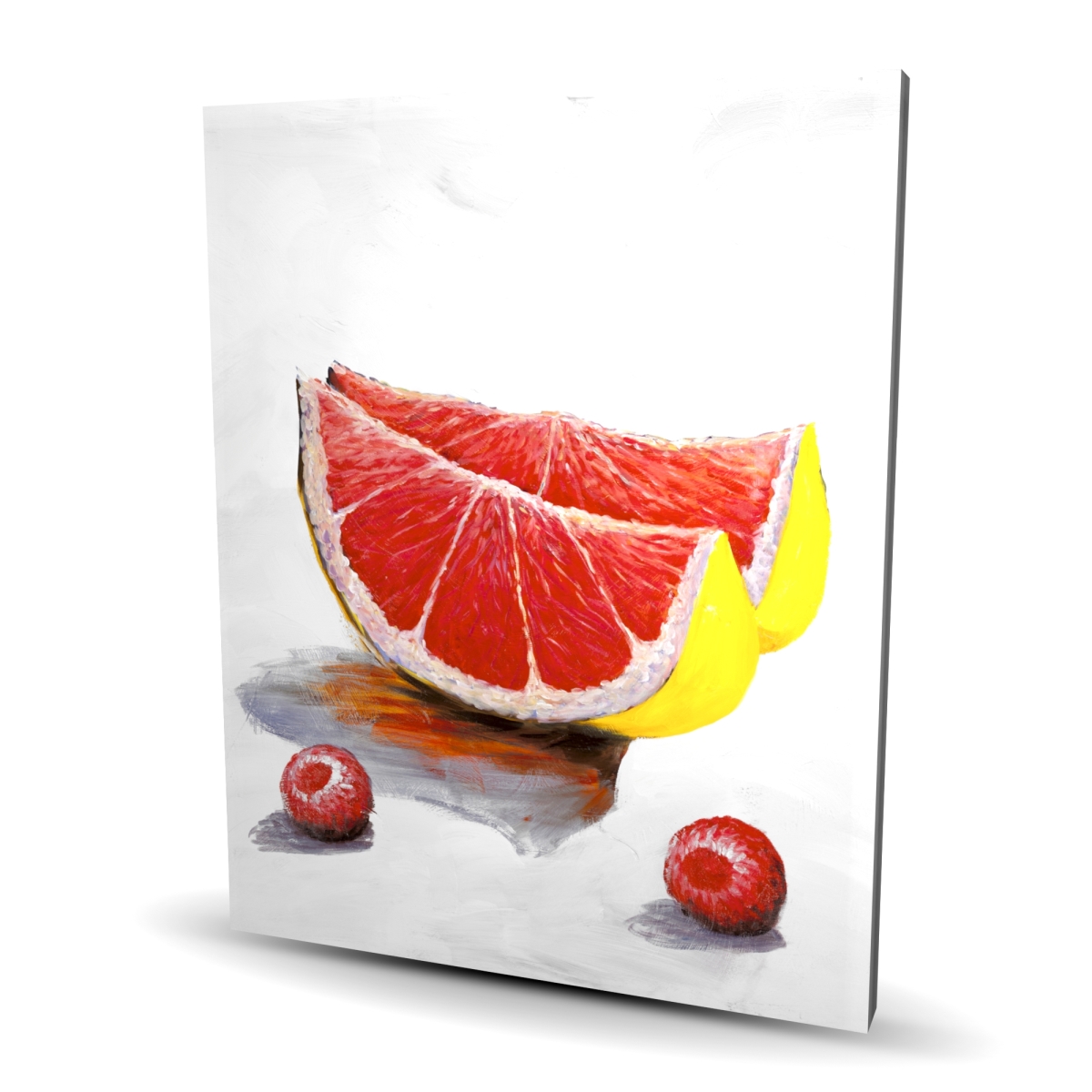 C1RC4860EXL18L 48 x 60 in. Grapefruit Slices - Coral Food Canvas for Home Decor