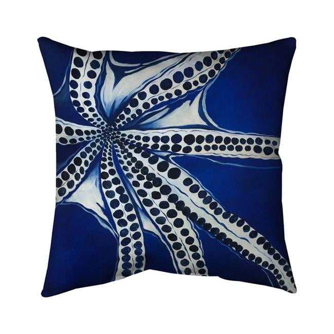 20 x 20 in. Swimming Octopus-Double Sided Print Indoor Pillow