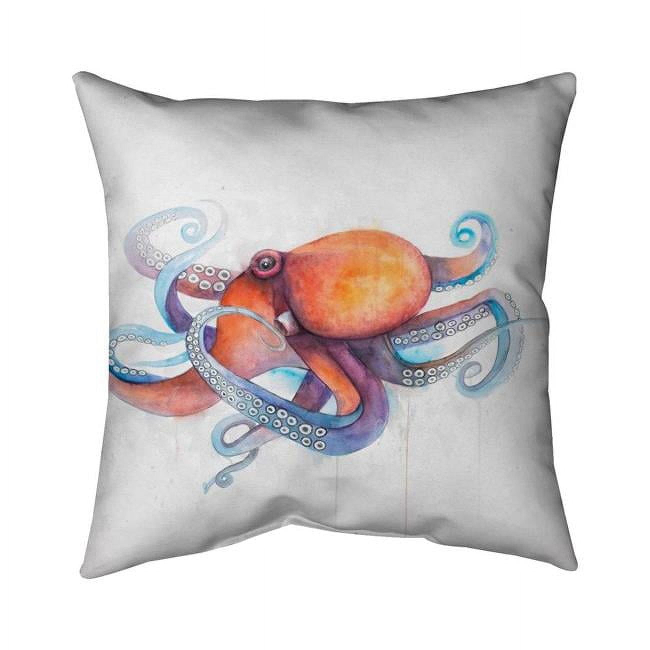 20 x 20 in. Colorful Octopus Profile-Double Sided Print Indoor Pillow
