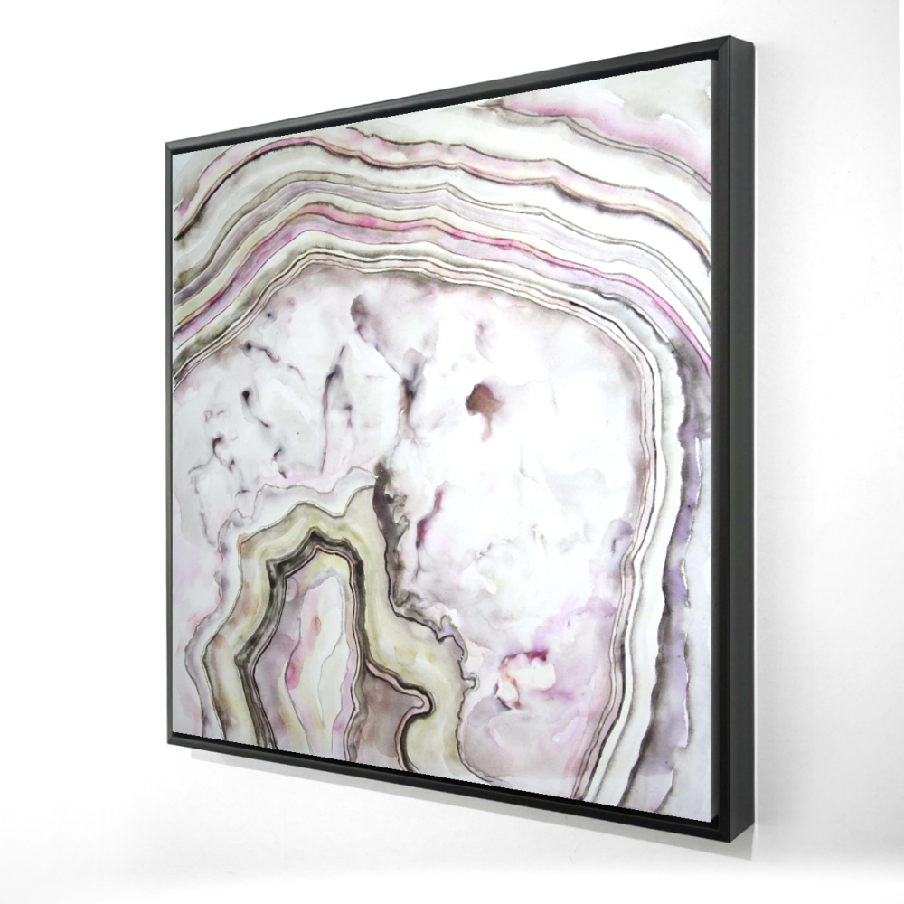 2081-3636-MN2 36 x 36 in. Agate Pink Office Framed Canvas - Elegant Home Decor