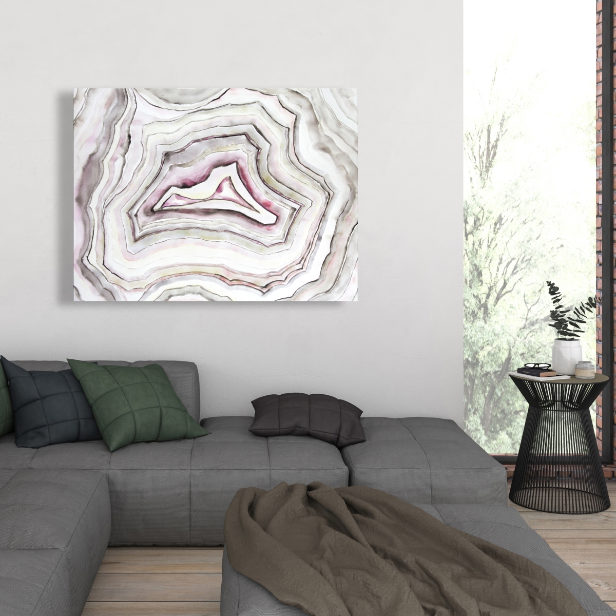 C1RC36482O4JQ7 36 x 48 in. Geode - Minerals Kitchen Canvas for Stylish Home Decor