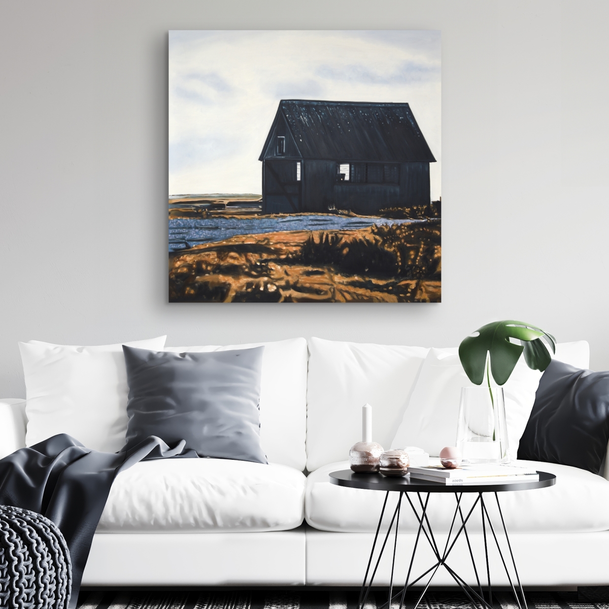 C1RC32321SPKGL 32 x 32 in. Abandoned Barn - Rustic Bedroom Canvas for Home Decor