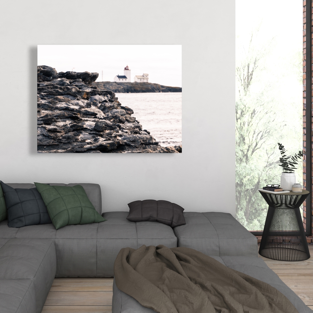 C1RC3648MALAZ1 36 x 48 in. Explore Gray Coastal Canvas - Home Decor Wall Art