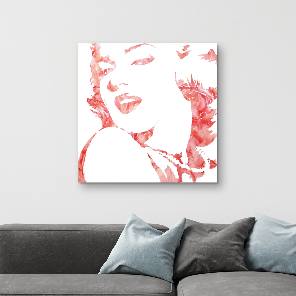 C1RC3232EH0QTJ 32 x 32 in. Glamor Marilyn Monroe - Figurative Romantic Canvas Art