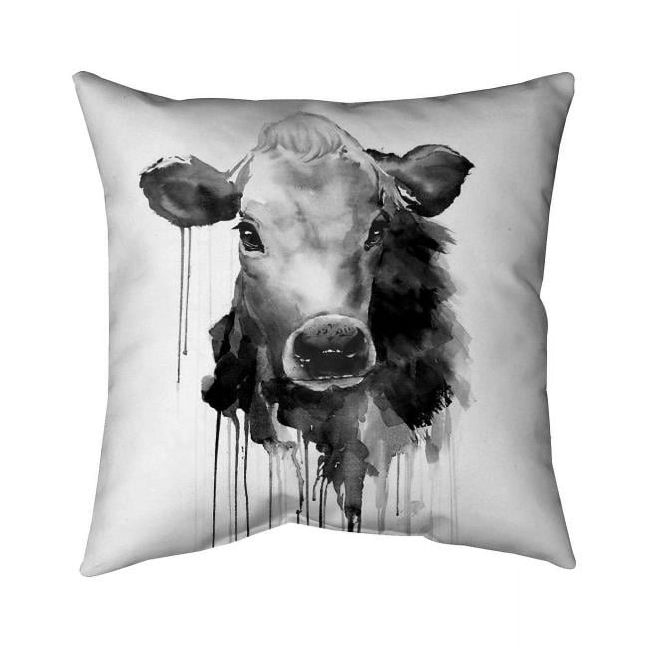 20 x 20 in. Jersey Cow-Double Sided Print Indoor Pillow