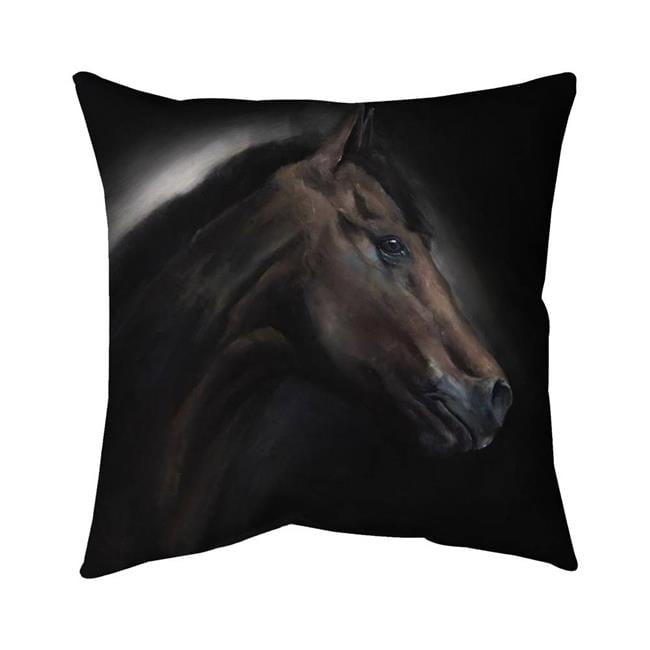 20 x 20 in. Loneliness Horse-Double Sided Print Indoor Pillow