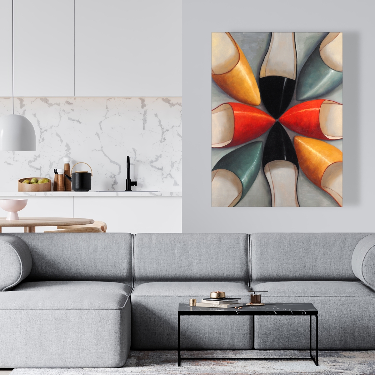 C1RC36488P4TAI 36 x 48 in. Women Shoes - Bedroom Still Life Canvas for Home Decor