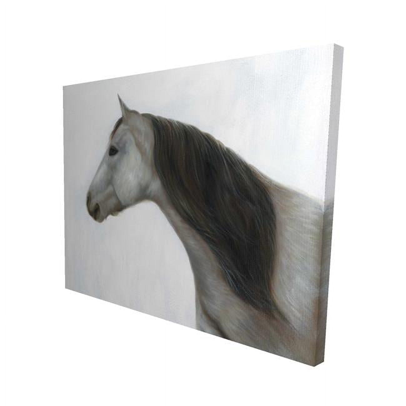 16 x 20 in. Winter Horse-Print on Canvas