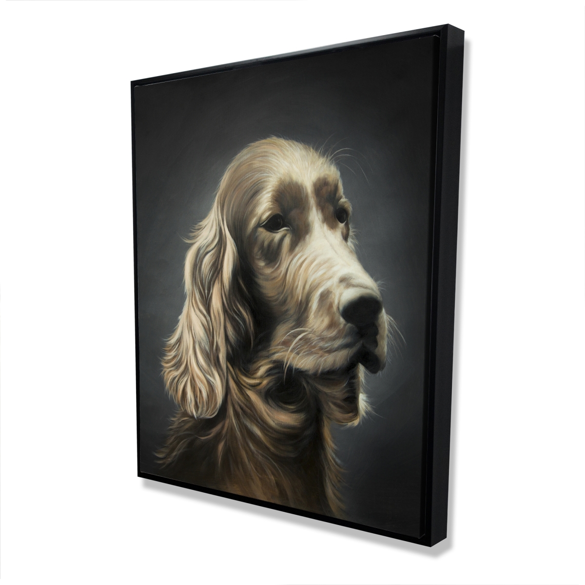 C1FC48604Y7RS0 48 x 60 in. Field Spaniel Pets Office Framed Canvas - Home Decor Art