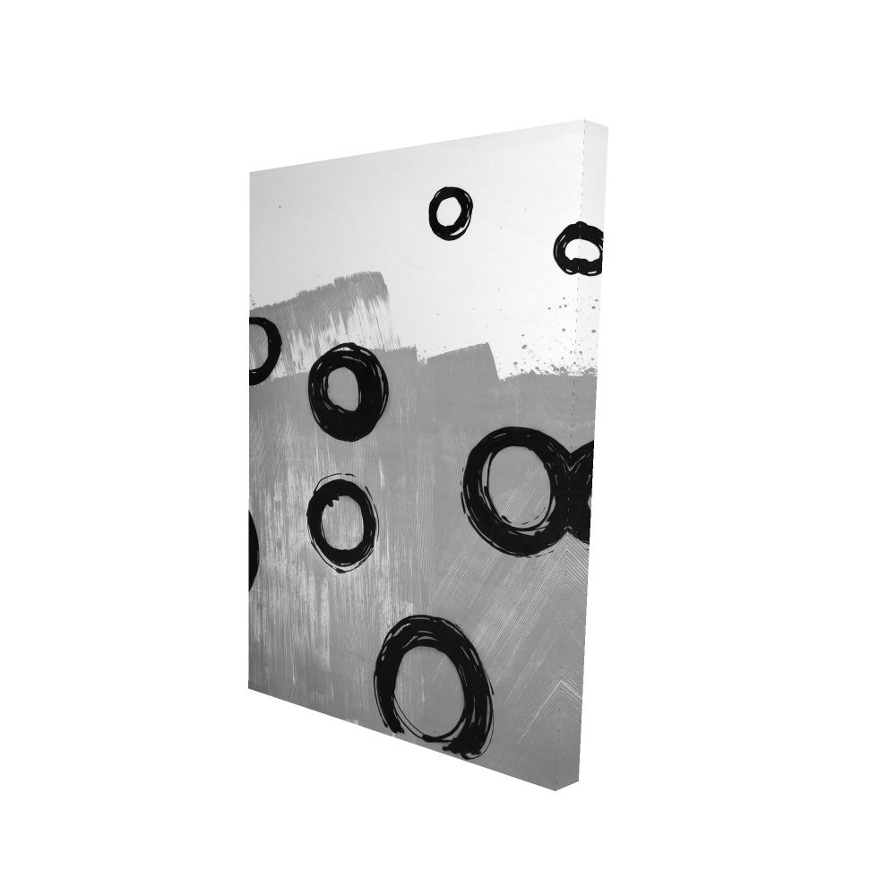 2080-3624-AB89 24 x 36 in. Deconstructed Gray Office Canvas - Modern Home Decor Art