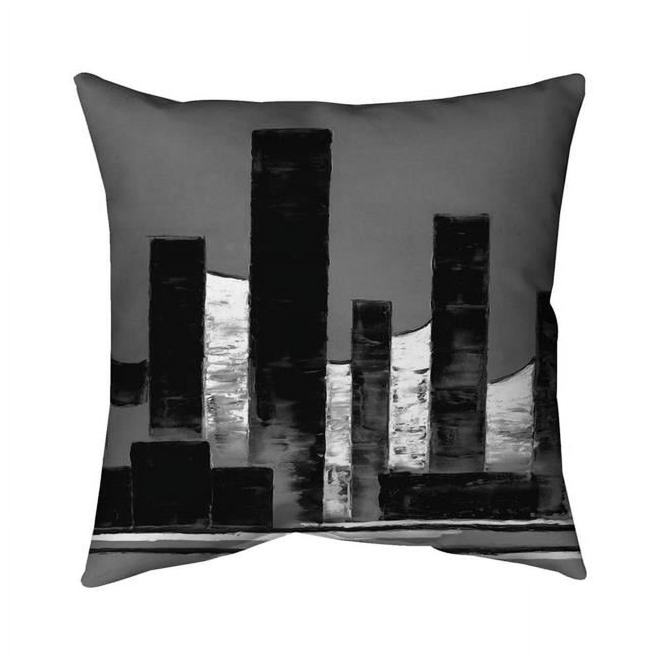 20 x 20 in. Minimalist Abstract Buildings-Double Sided Print Indoor Pillow