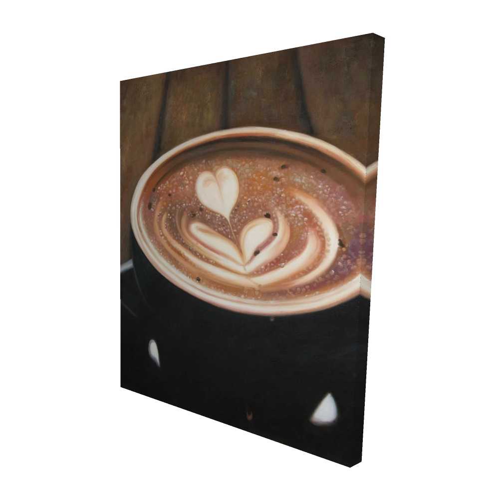 2080-6048-GA117 48 x 60 in. Artistic Cappuccino - Beige Kitchen Canvas for Home Decor