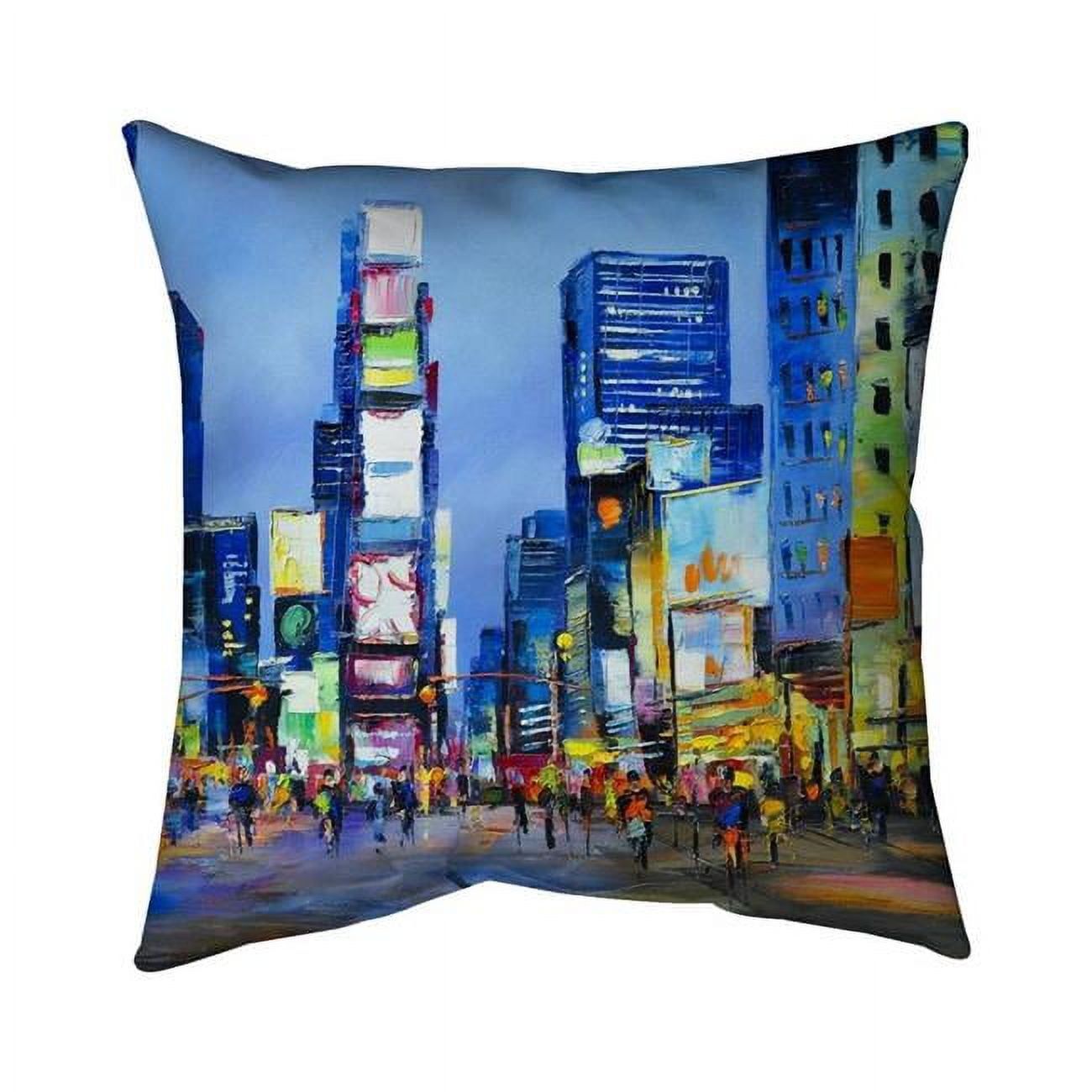 20 x 20 in. Cityscape In Times Square-Double Sided Print Indoor Pillow