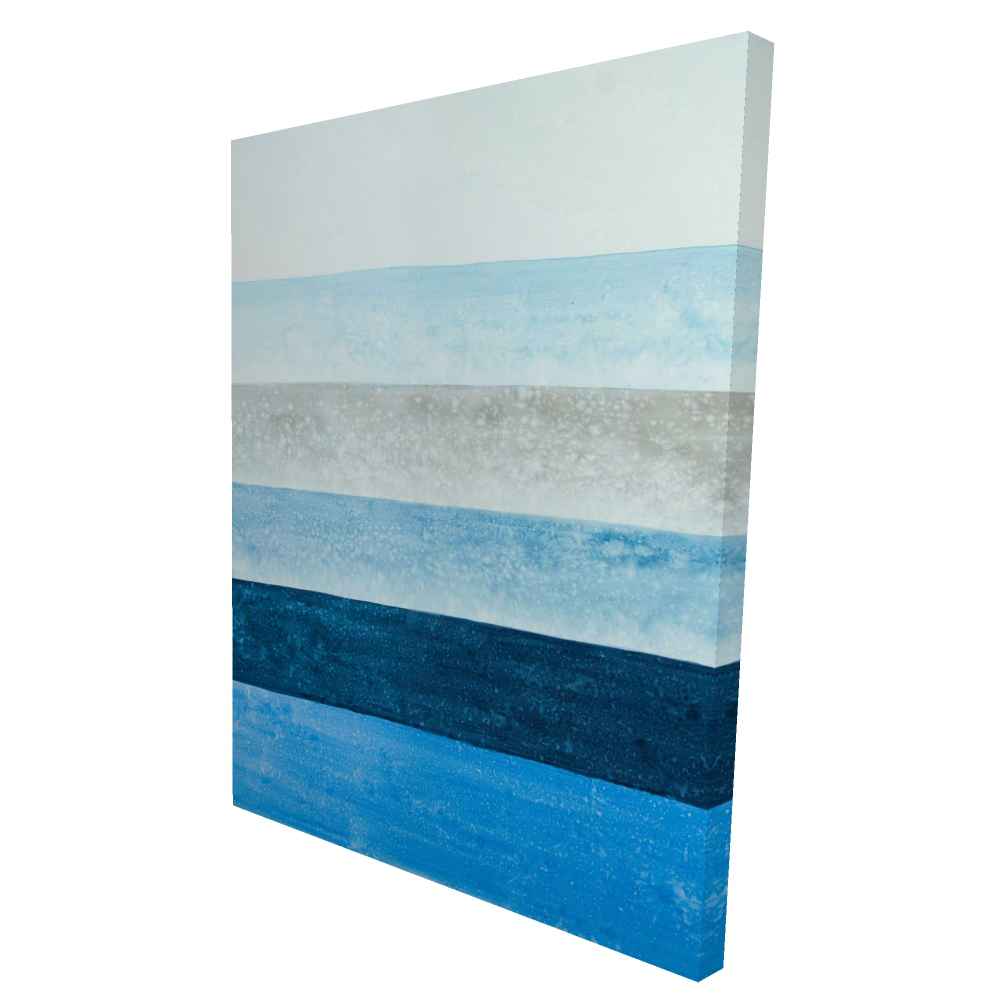2080-4836-AB94 36 x 48 in. Blue Stripes - Abstract Contemporary Canvas for Home Decor