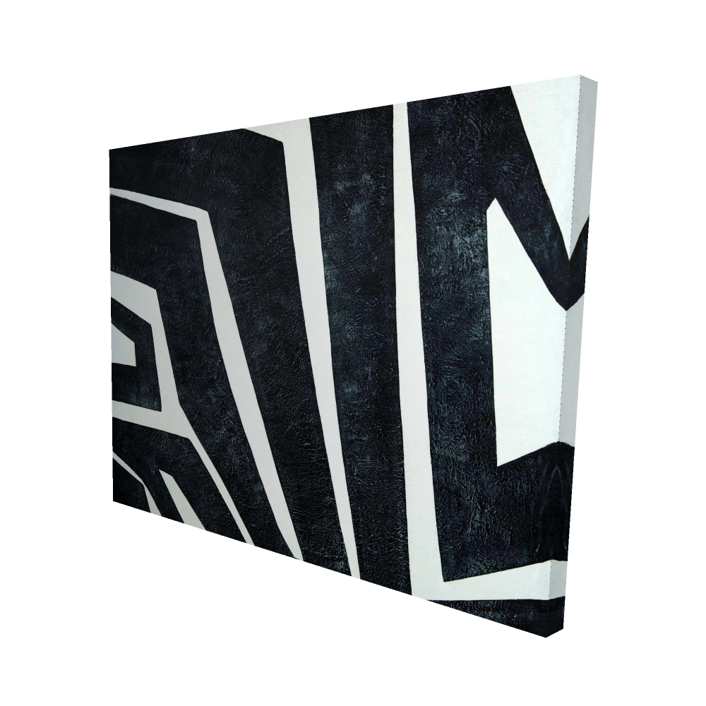 2080-4860-AB96 48 x 60 in. Labyrinth - Shapes Abstract Canvas for Home Decor - Modern Art